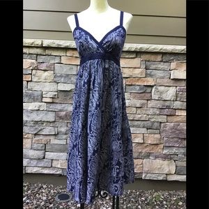 Gap Maternity sundress size XS navy/white paisley